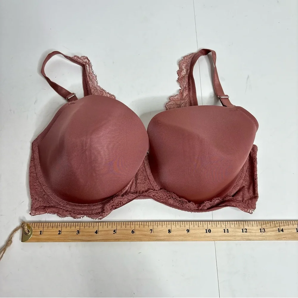 Victoria’s secret dream angels lined demi blush bra 34ddd - Picture 1 of 3